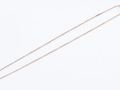 18K (750 ‰) yellow gold forçat link chain....