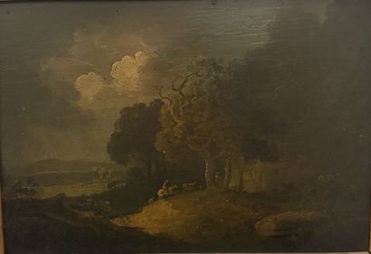 Ecole Anglaise XVIIIe siècle 
Paysage de...