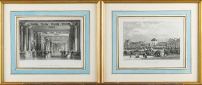 Lot de 15 gravures sur Paris et Neuilly en...