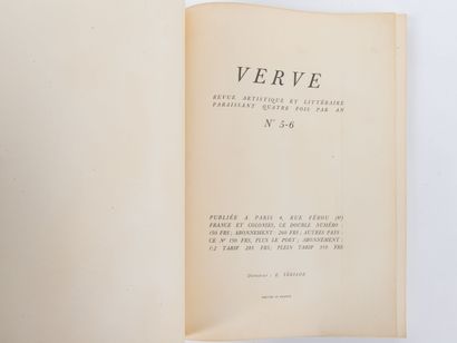 Revue Verve. Vol. II, n°5 / 6. La Figure...