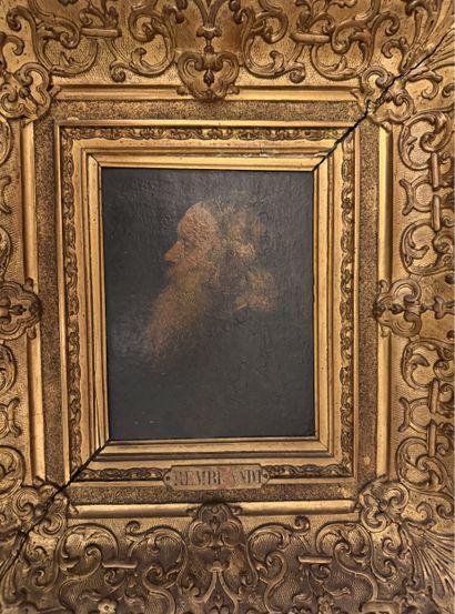 École du XIXème siècle
Portrait d'homme âgé...