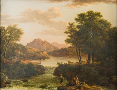 Jean-Pierre BIDAULD (1743-1813) 
Scène de...