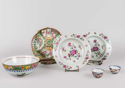 Lot de porcelaines Chinoises comprenant :...