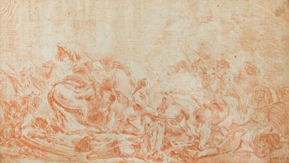 Jacques GAMELIN (1738-1803) 
Scène de bataille...