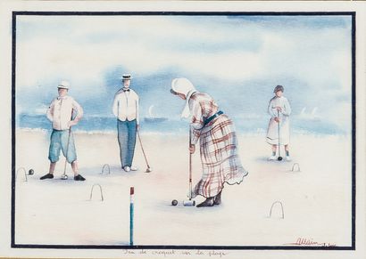 Lot de 4 estampes et reproductions : 
- Georges...