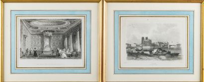 Lot de 15 gravures sur Paris et Neuilly en...