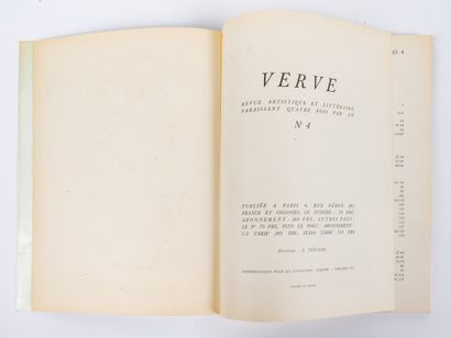Revue Verve. Vol. I, n°4
Paris, Tériade,...