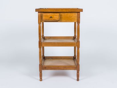 Veneered refreshment stand opening with a...