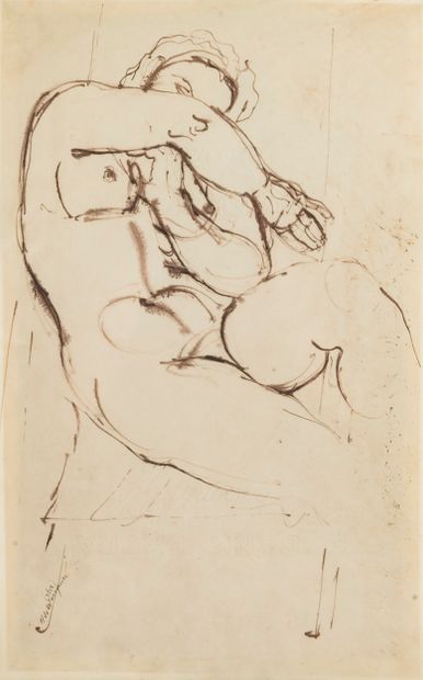 Henry DE WAROQUIER (1881-1970)
Nu féminin...
