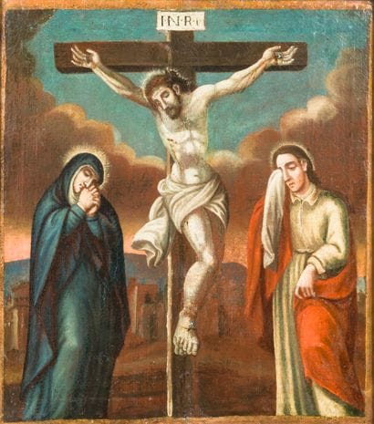 Ecole du XVIIIe siècle 
Lamentation Christ...