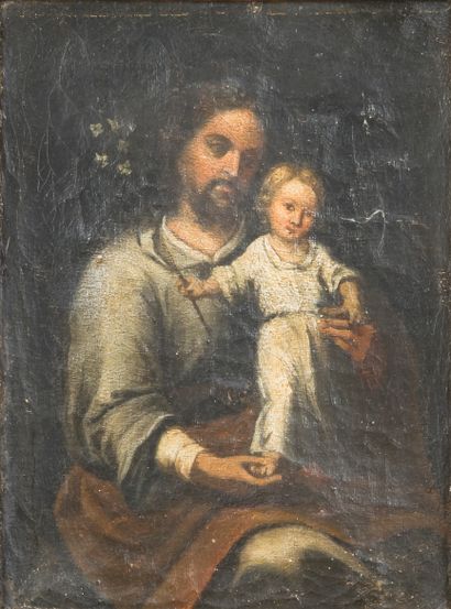 Ecole du XIXe siècle, d'après MURILLO 
Saint...