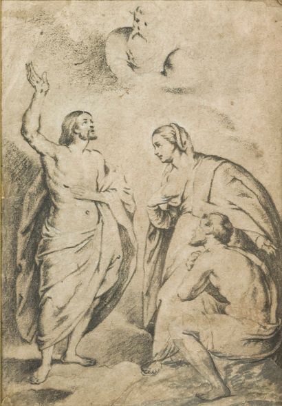 Ecole du XIXe siècle 
Le Christ montrant...