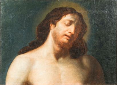 Ecole du XVIIIe siècle 
Visage du Christ...