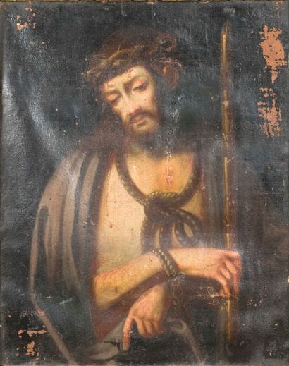 Ecole Italienne du XVIIe siècle 
Le Christ...
