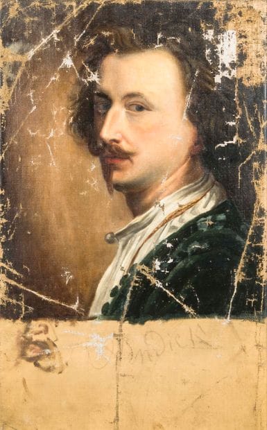 D'après Van Dyck 
Autoportrait 
Huile sur...