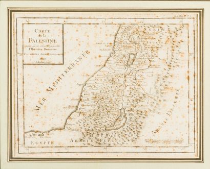 Lot comprenant : 

Carte de l’Egypte, de...