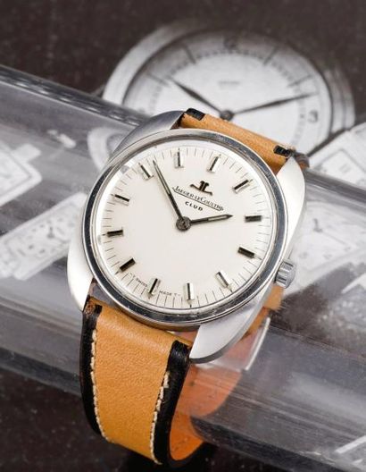 JAEGER-LECOULTRE
(CLUB TONNEAU - ACIER),...