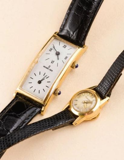 Lot HORLOGERIE
(JAEGER-LECOULTRE BOUTON OR...