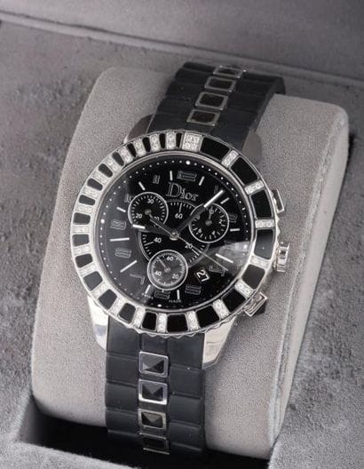 DIOR
(CHRONOGRAPHE CHRISTAL RUBBER - BLACK...