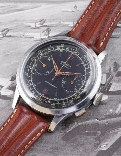 DELBANA
(CHRONOGRAPHE PILOTE GT - ANTIMAGNETIC),...