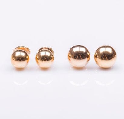 Lot de deux paires de boutons d'oreilles...