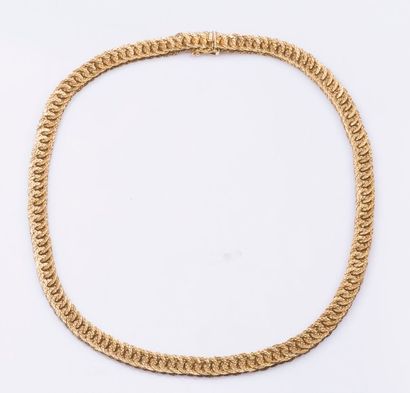 Collier serpentin en or jaune 18 carats (750...