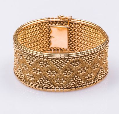 Bracelet ruban en or jaune 18 carats (750...