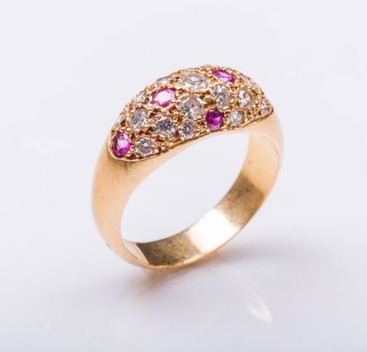 Bague jonc bombée en or jaune 18 carats (750...