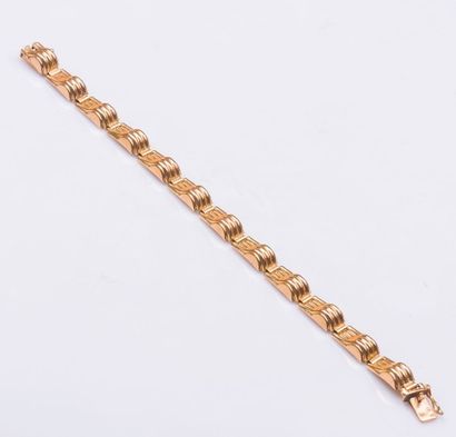 Bracelet Tank en or jaune 18 carats (750...