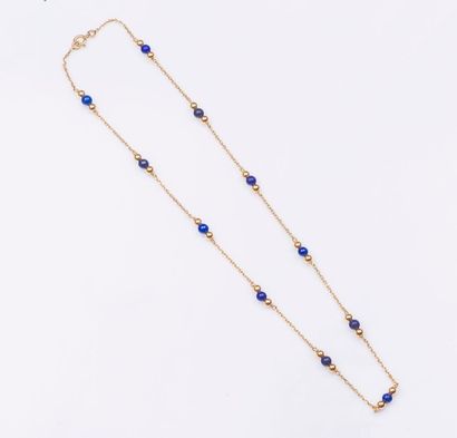 Chaîne en or jaune 18 carats (750 millièmes)...