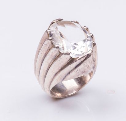 CLAUDE
CHAVENT Bague en argent (925 millièmes)...