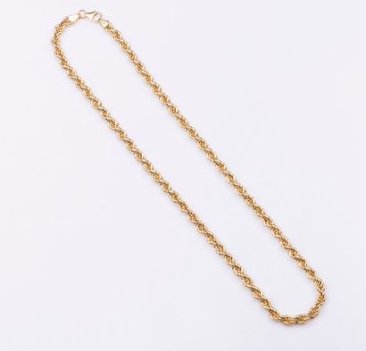 Chaîne en or jaune 18 carats (750 millièmes)...