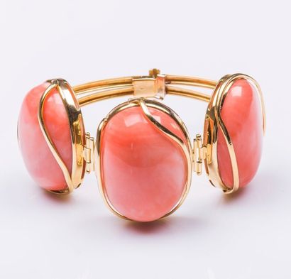Important bracelet en or jaune 18 carats...