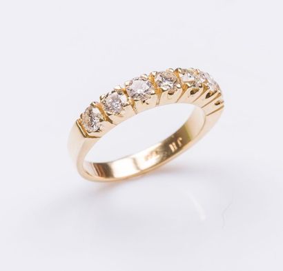 Demi-alliance en or jaune 14 carats (585...