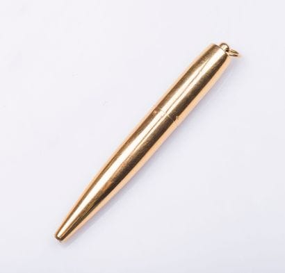 Petit stylo bille en or jaune 18 carats (750...