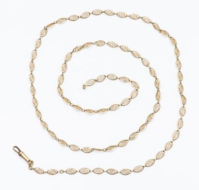 Chaîne en or jaune 18 carats (750 millièmes)...