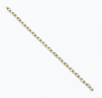 Bracelet ligne en or jaune 18 carats (750...