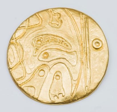 MAX ERNST (1891-1976)

Composition au poisson.

Pendentif...