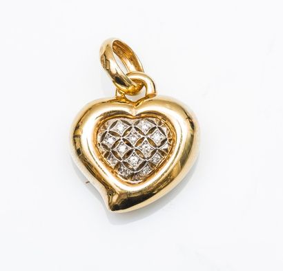 Pendentif cœur en or jaune 18 carats (750...
