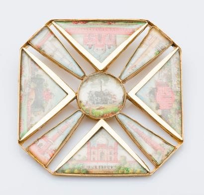 Décoration en vermeil (925 millièmes) de...