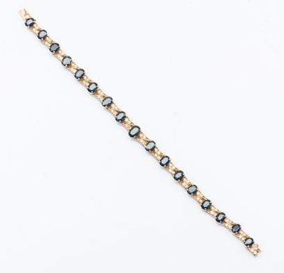 Bracelet ligne en or jaune 18 carats (750...