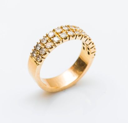 Demi-alliance en or jaune 18 carats (750...
