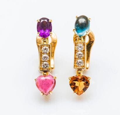 BULGARI

Paire de pendants d’oreilles de...