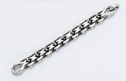 RENE BOIVIN
Bracelet gourmette en argent...