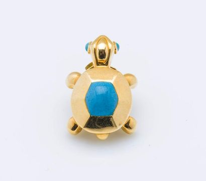 CARTIER
Pin’s tortue en or jaune 18 carats...