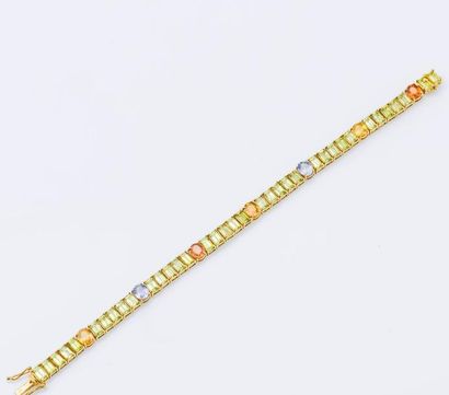 Bracelet ligne en or jaune 14 carats (585...