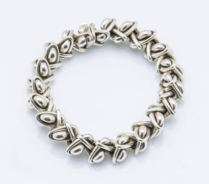 HERMÈS
Bracelet gourmette en argent (925...