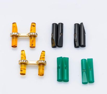 CARTIER
Paire de boutons de manchettes en...