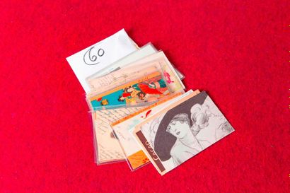 ART NOUVEAU - Ensemble de 20 cartes d’illustrateurs...