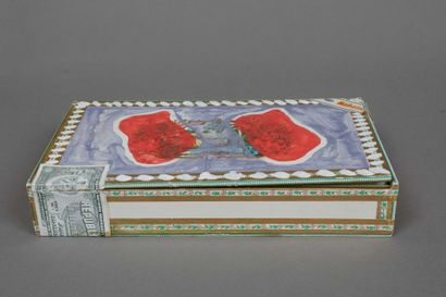Claude VIALLAT (born 1936)
Cigar box painted...